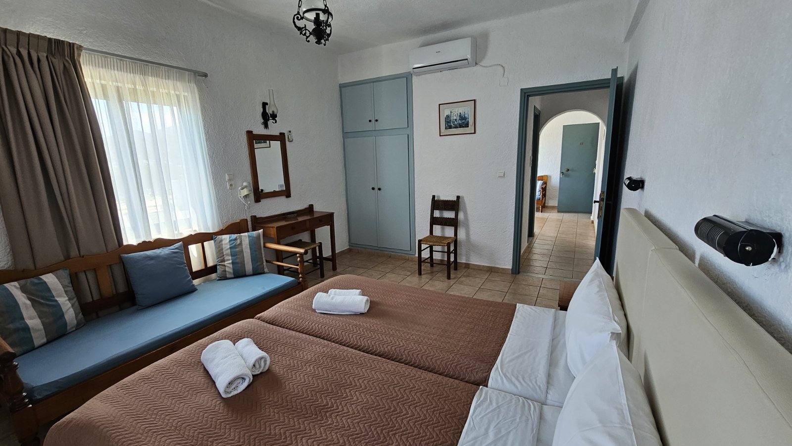 Interior of a family apartment in Elounda