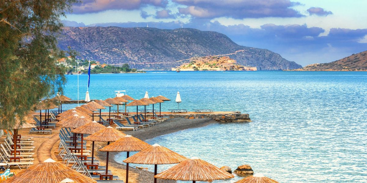 Beach in Elounda, Crete
