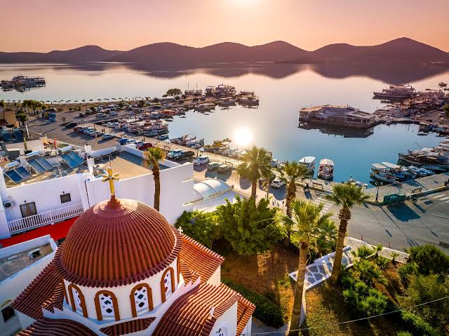 Elounda bay in Crete